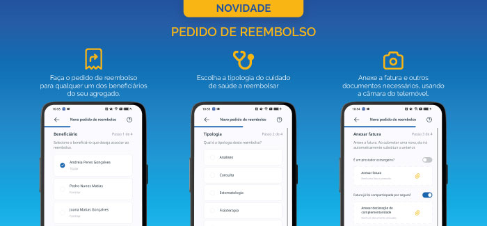 Imagem: pedido de reembolso